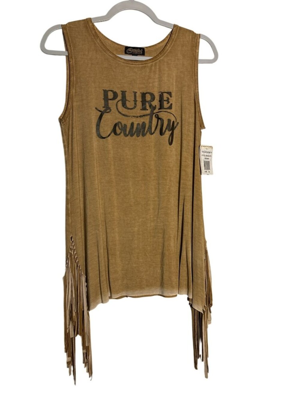 NWT Cowgirl Hardware Pure Country Fringe Tank Top Size M